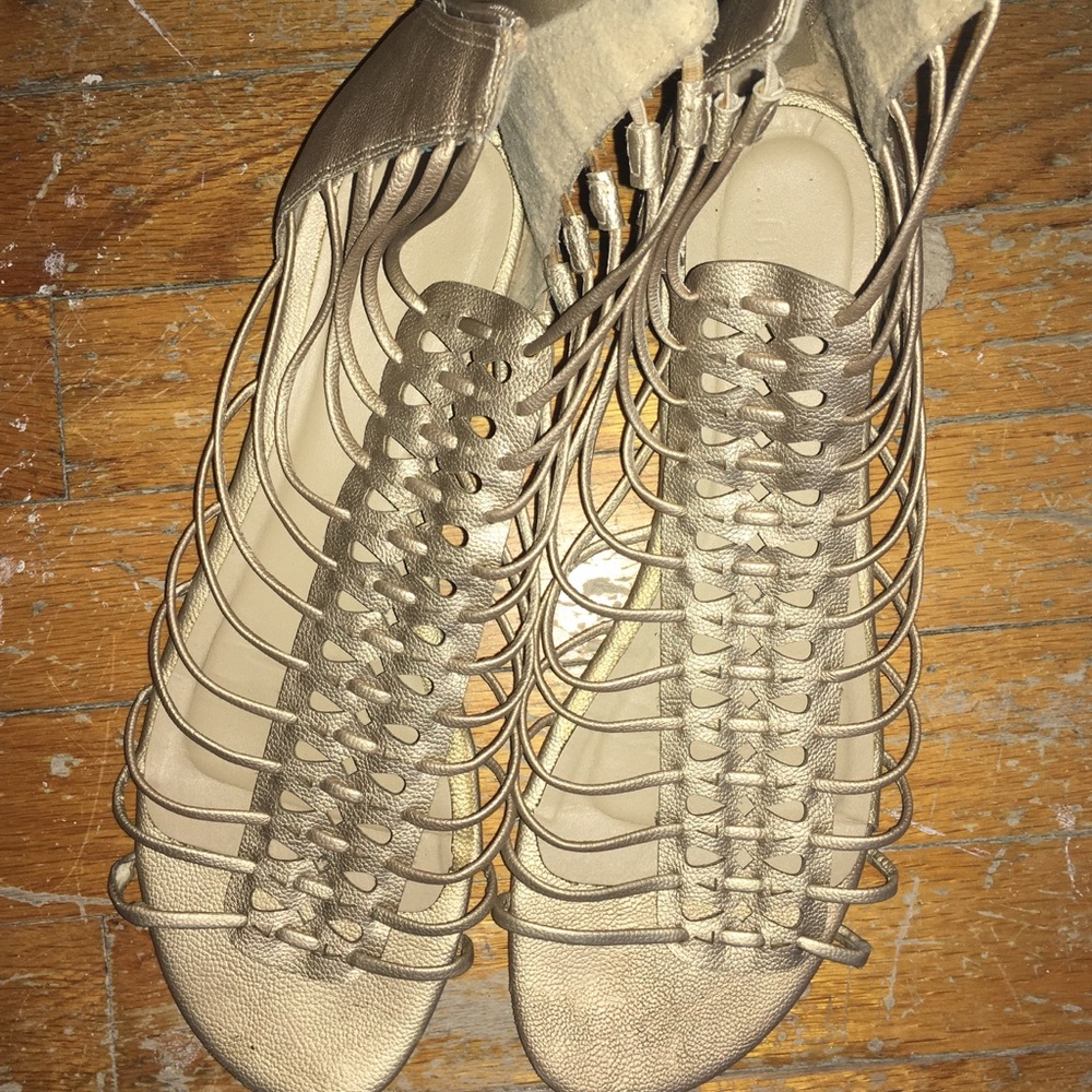 Gold sandals
